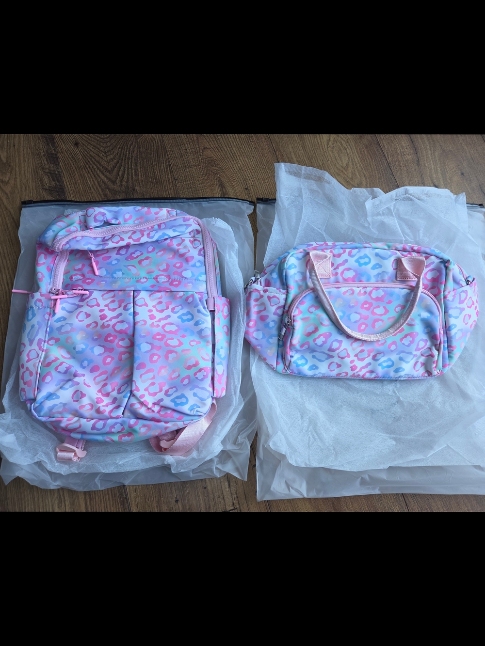 Emmafy Minimax Backpack And Mealpak Lunch Bag - Leopard Candy